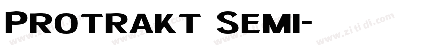 Protrakt Semi字体转换 Protrakt Semi字体转换